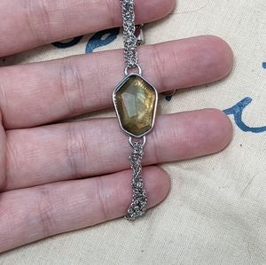 Chloe + Isabel silver chain bracelet sandstone